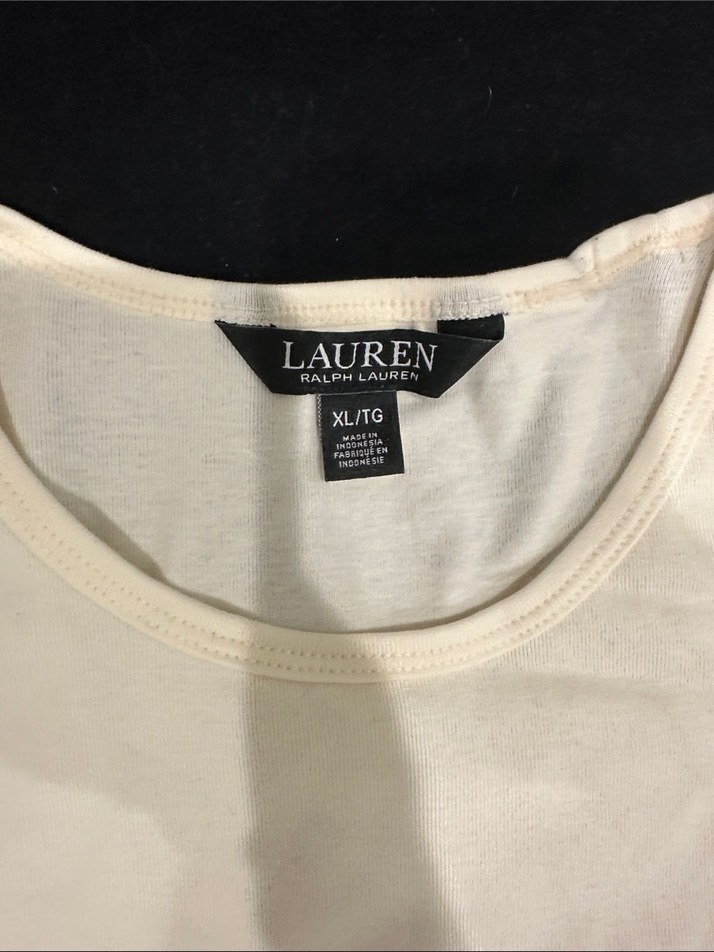 Lauren Ralph Lauren Cream Crewneck Tee